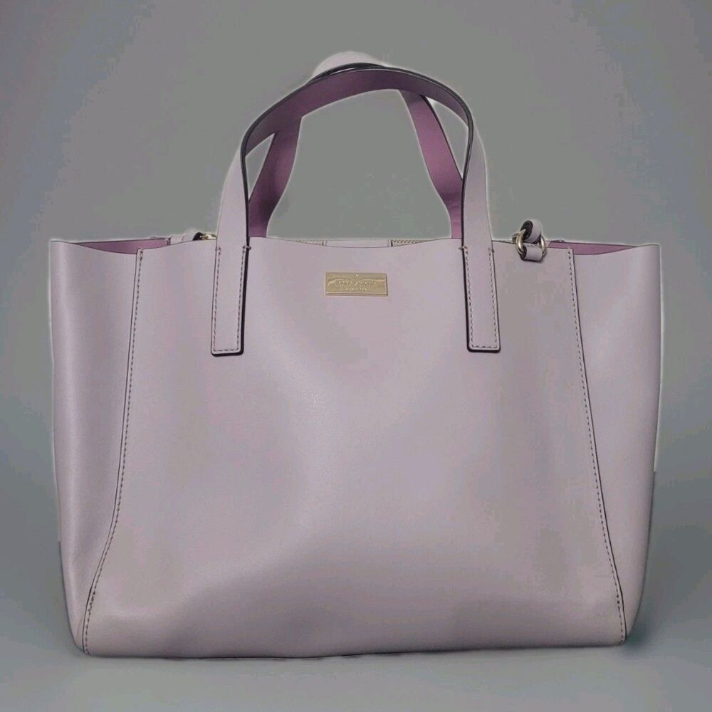 NWT Kate Spade Small Nelle Putnam Drive Tote Lavender Leather Bag $379 Retail